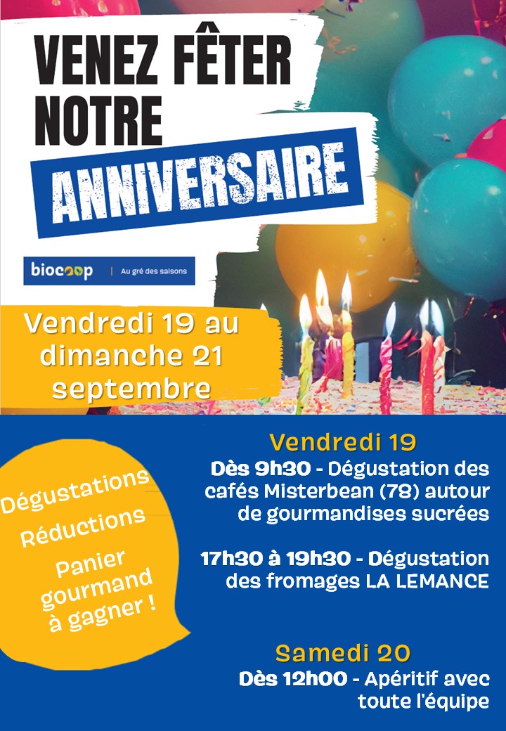 Le magasin fête ses 4 ans !