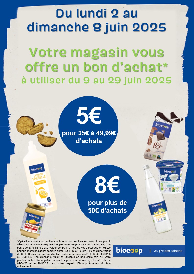 Les bons d'achats reviennent...