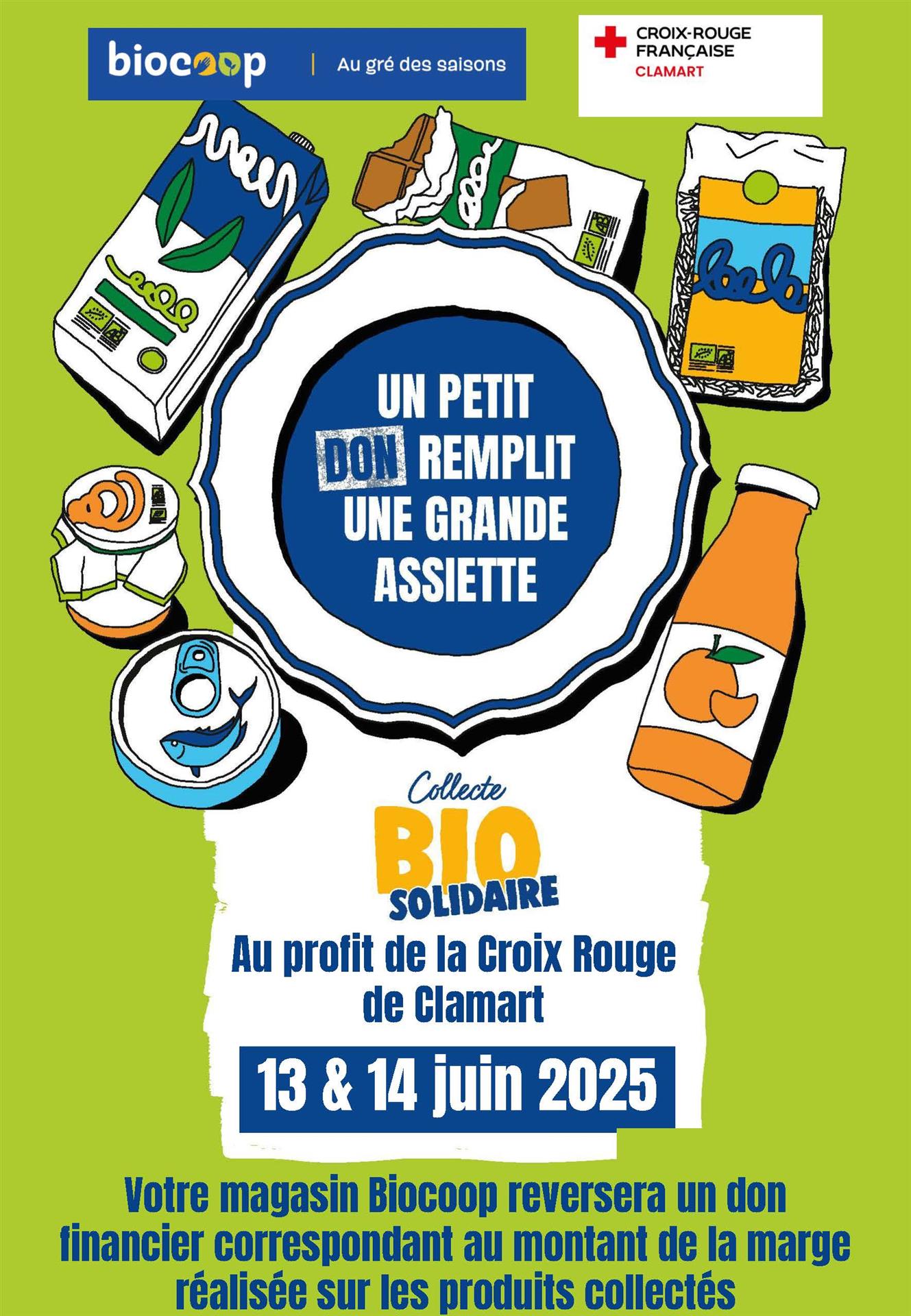 Collecte Bio Solidaire dans votre magasin !