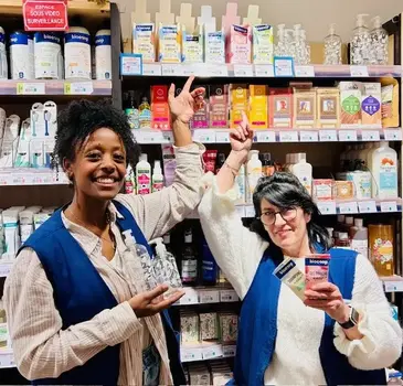 Nouveauté en magasin: les gels douches et shampoings à diluer !