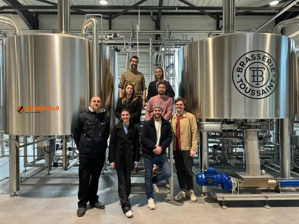 Arrivée de la bière La Lucienne de la Brasserie locale Toussaint