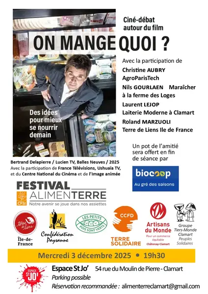 Nous sommes partenaires du festival Alimenterre à Clamart !